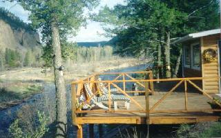 The view from the deck of Rock Creek, a Blue Ribbon Fishing Stream